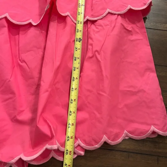 English Factory Scallop Tiered Maxi Dress Size Medium Pink NEW With Tags 185.00 - Picture 7 of 11